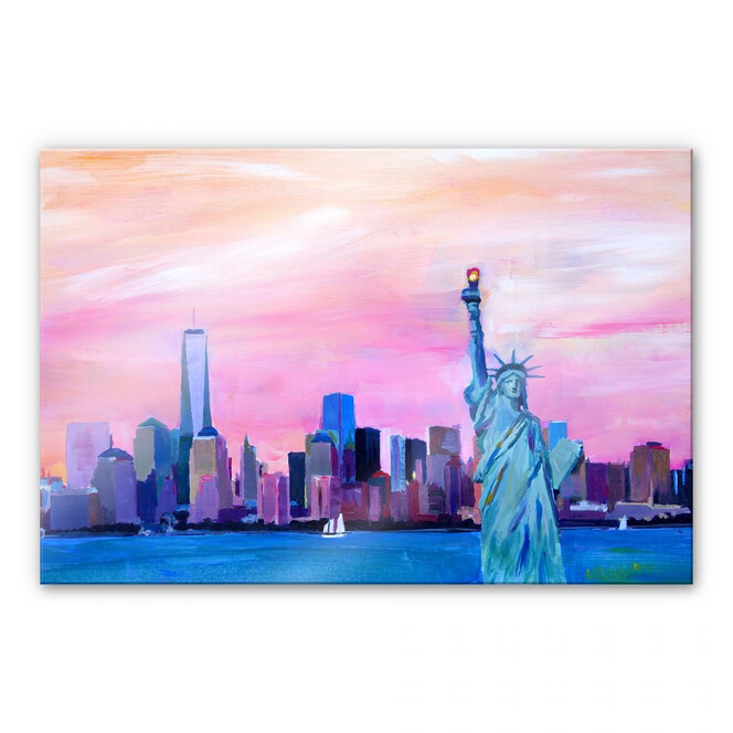 Acrylglasbild Bleichner - Manhattan Skyline