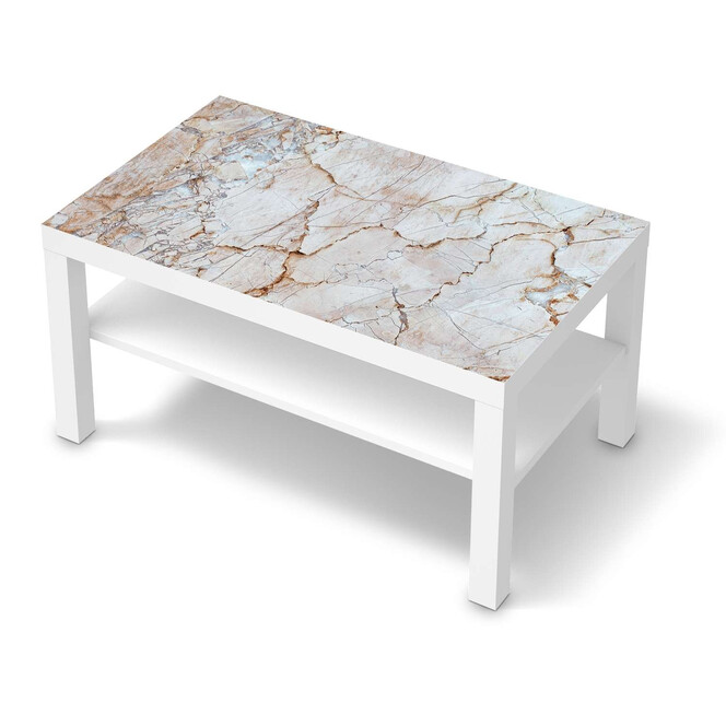 Möbelfolie IKEA Lack Tisch 90x55cm - Marmor rosa- Bild 1