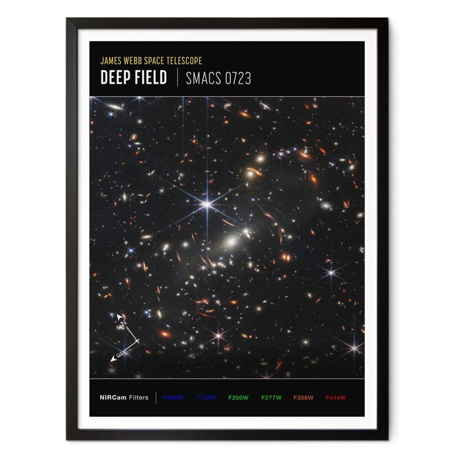 Poster James Webb Telescope - Deep Field Compass