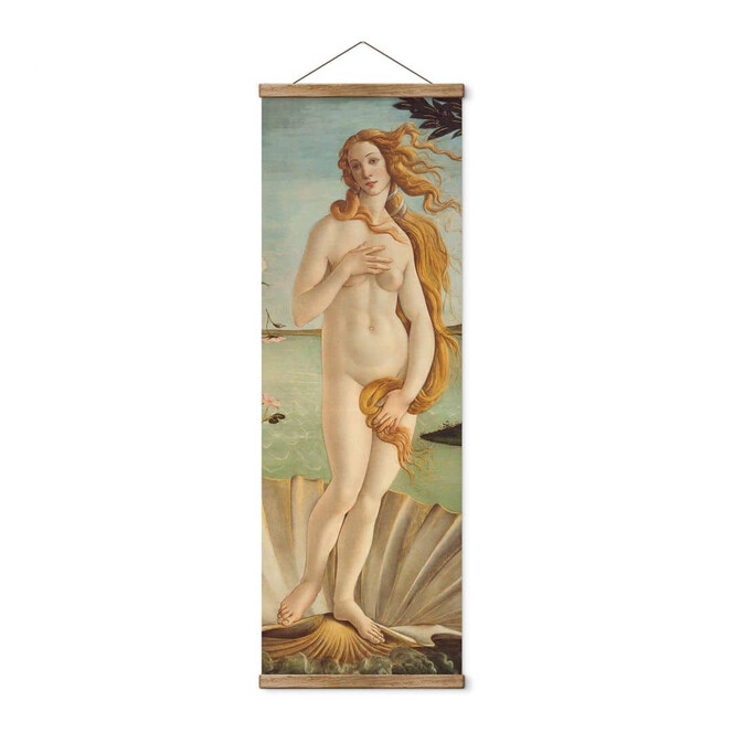 Stoffbild Botticelli - Geburt der Venus - Panorama