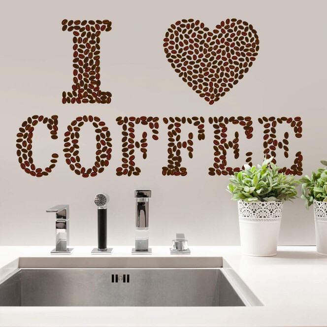 Wandtattoo - I Love Coffee