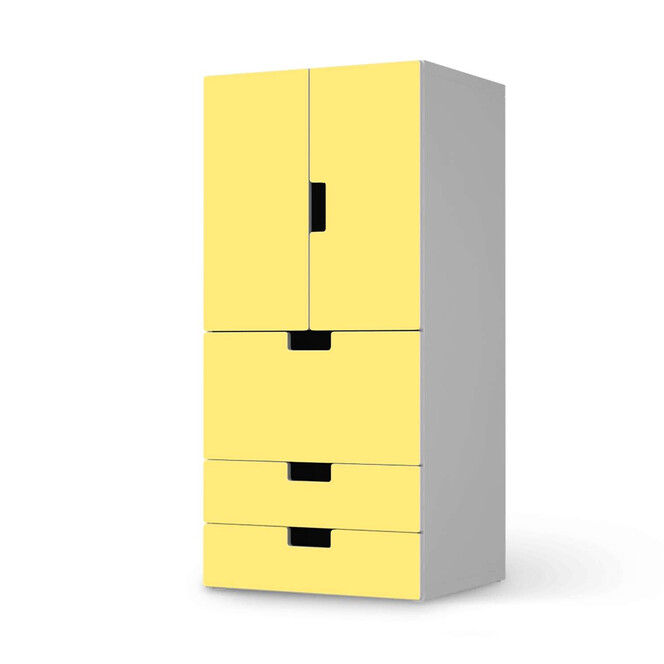 Möbelfolie IKEA Stuva / Malad - 3 Schubladen und 2 kleine Türen - Gelb Light- Bild 1