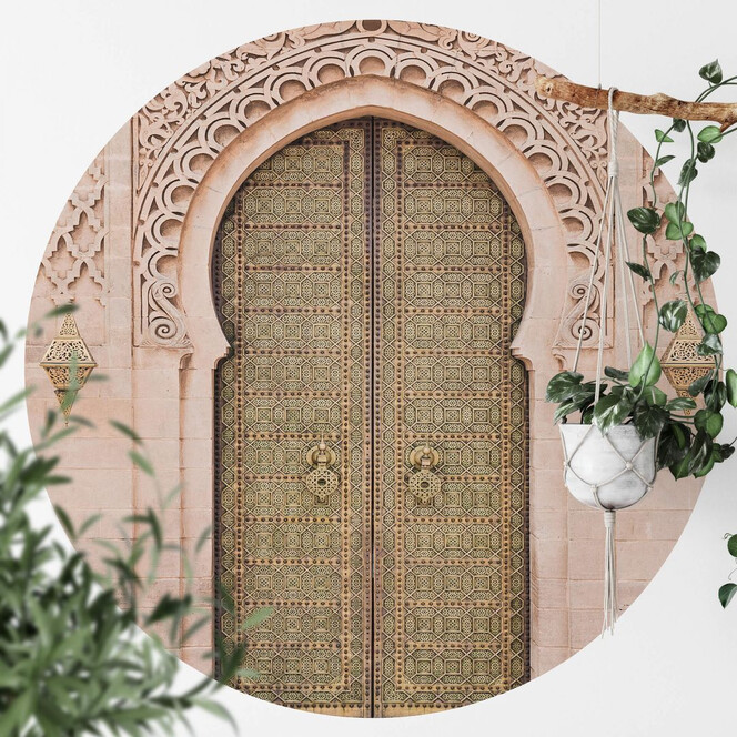 Fototapete Sisi & Seb - Moroccan Door - Rund