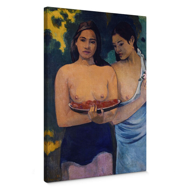 Leinwandbild Gauguin - Zwei Frauen von Tahiti