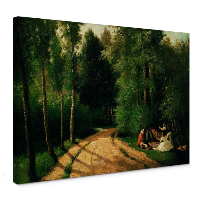 Leinwandbild Pissarro - Picknick in Montmorency