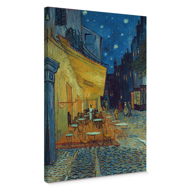 Leinwandbild van Gogh - Café-Terrasse am Abend