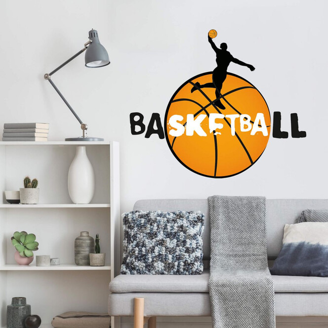 Wandsticker Basketball Slogan