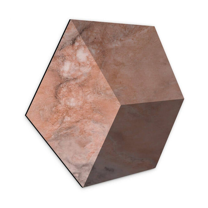 3D Hexagon - Alu-Dibond Marmor 06