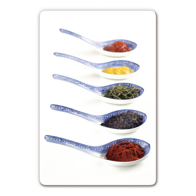 Glasbild Spices