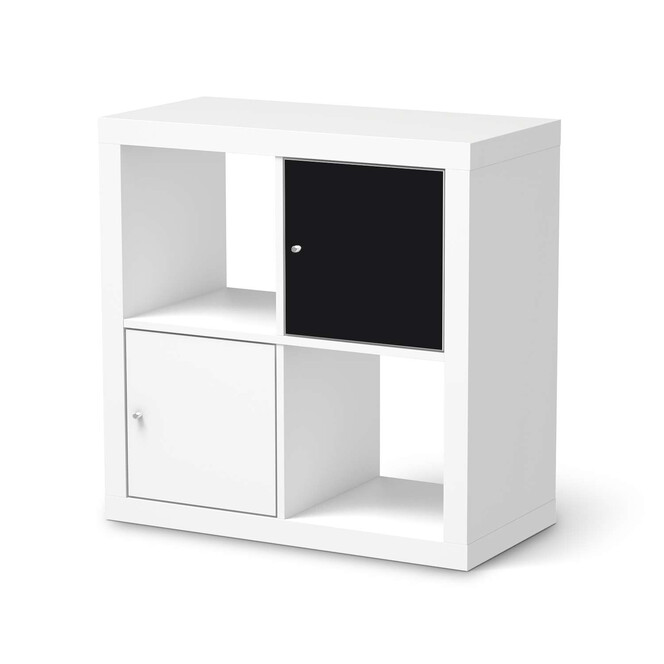 Möbelfolie IKEA Kallax Regal 1 Türe - Schwarz- Bild 1