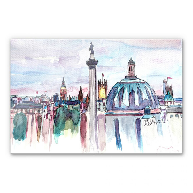 Acrylglasbild Bleichner - London Skyline