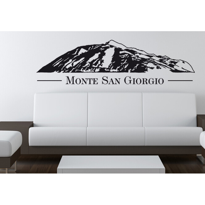 Wohnansicht - Wandtattoo Monte San Giorgio