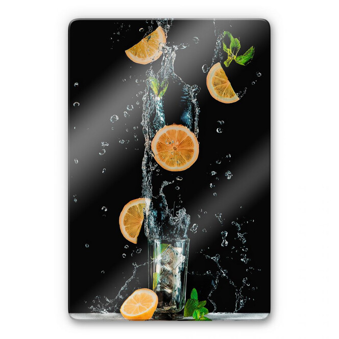Glasbild Belenko - Splashing Lemonade