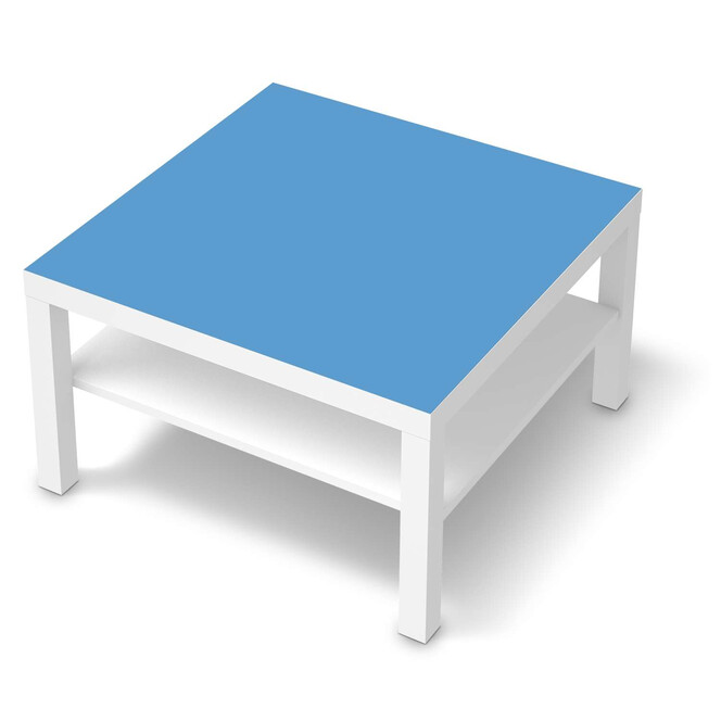 Möbelfolie IKEA Lack Tisch 78x78cm - Blau Light- Bild 1