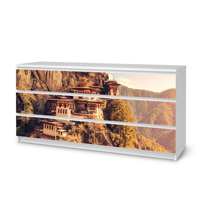 Möbelfolie IKEA Malm Kommode 6 Schubladen (breit) - Bhutans Paradise- Bild 1