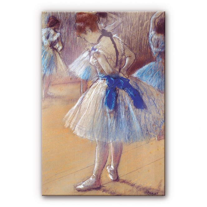 Acrylglasbild Degas - Tänzerin beim Binden der Schleife