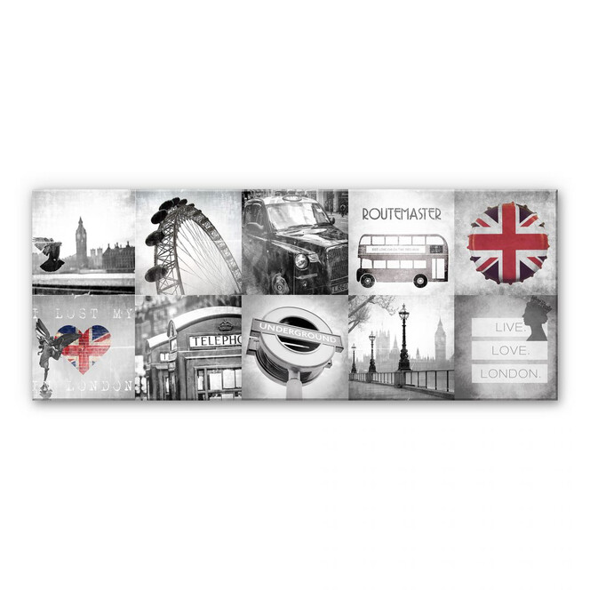 Acrylglasbild Impressions of London - Panorama
