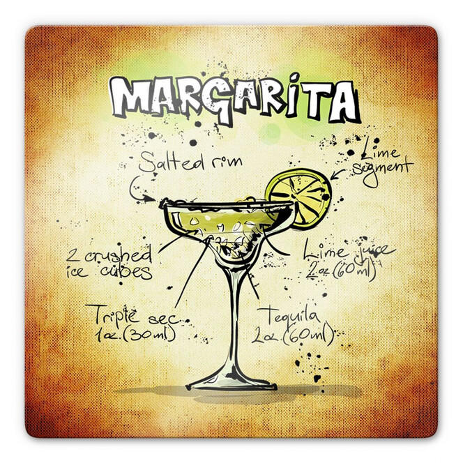 Glasbild Margarita - Rezept