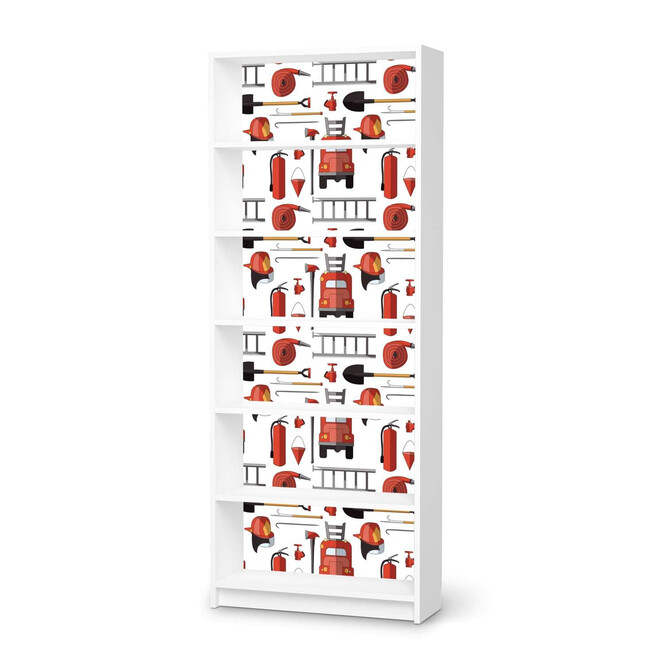 Klebefolie IKEA Billy Regal 6 Fächer - Firefighter- Bild 1