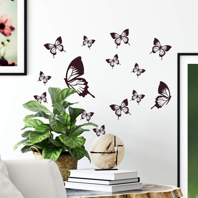 Wandtattoo Elegante Schmetterlinge (14-teilig)