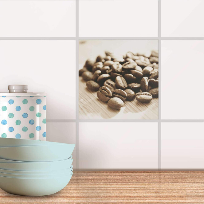 Fliesenaufkleber - Coffee Beans- Bild 1