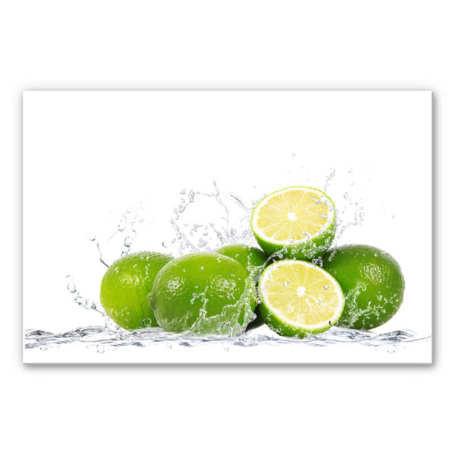 Hartschaumbild Splashing Limes