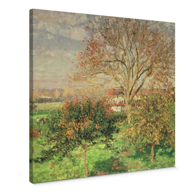 Leinwandbild Pissarro - Herbstmorgen in Eragny