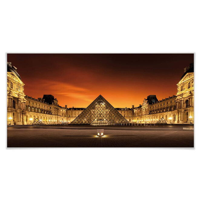 Poster Kiciak - Illuminated Louvre