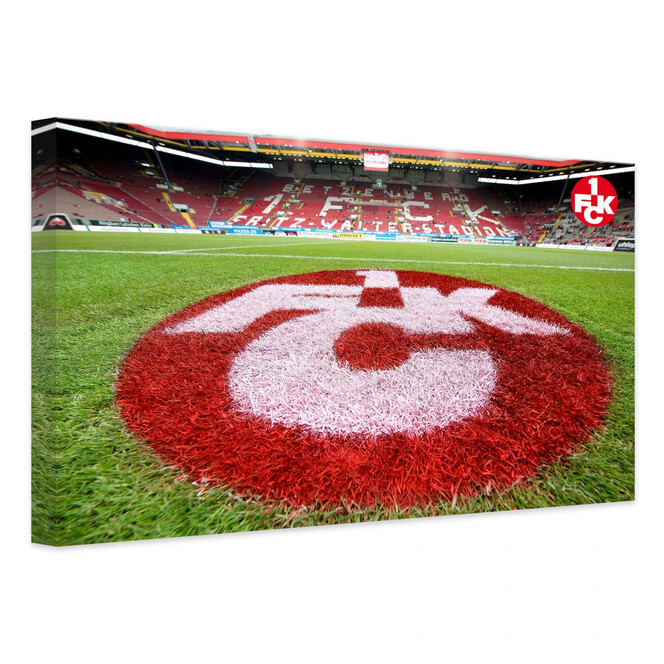 Leinwandbild 1. FC Kaiserslautern - Rasen Logo