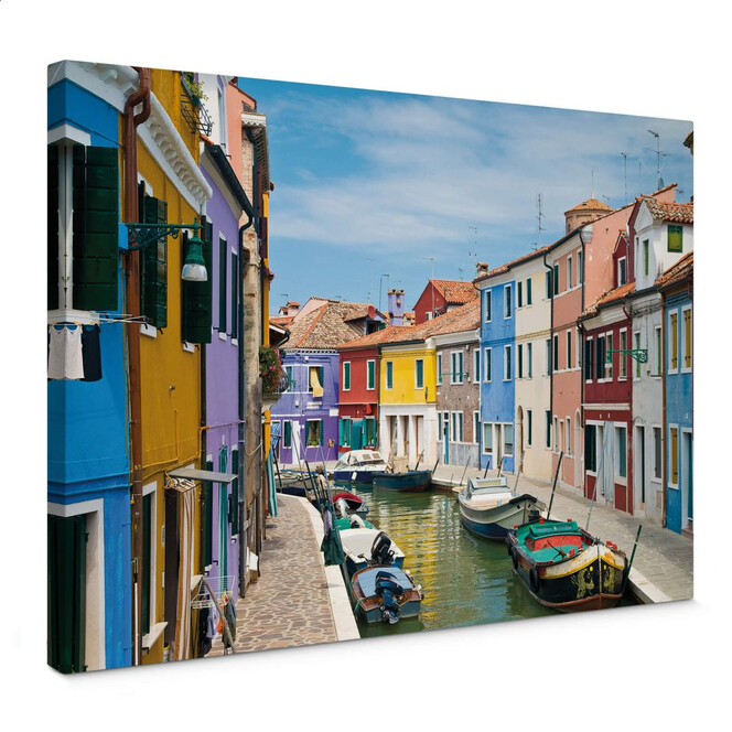 Leinwandbild Farbenfrohes Venedig