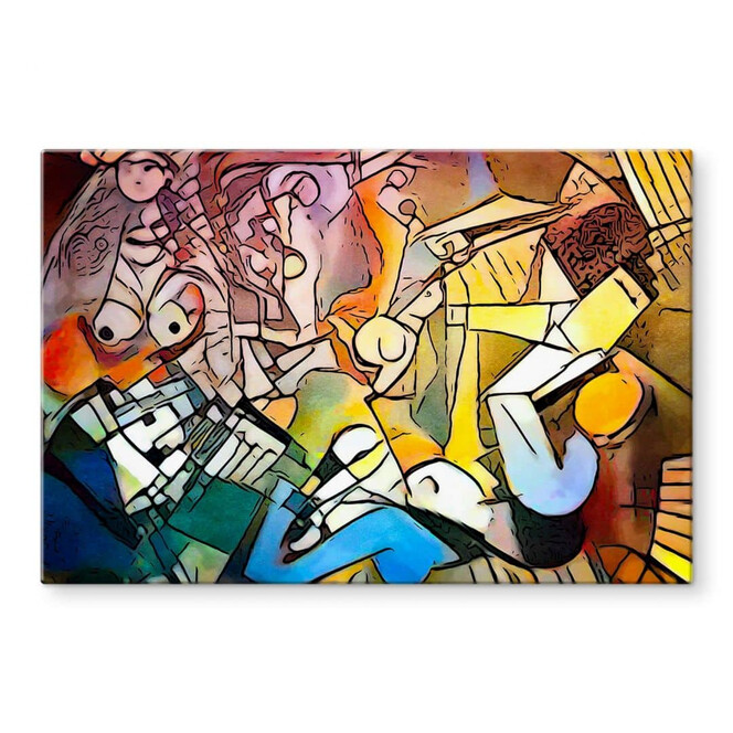 Glasbild Zamart - Hommage an Picasso - Die Frauen