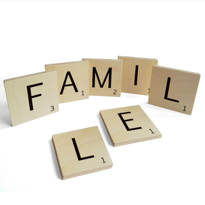 Holzbuchstaben Buchstabensteine Famille