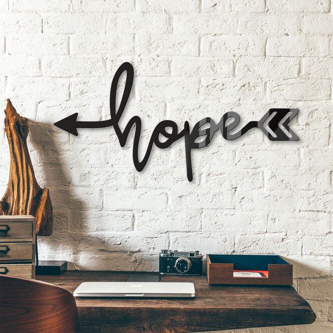 Acrylbuchstaben Hope arrow