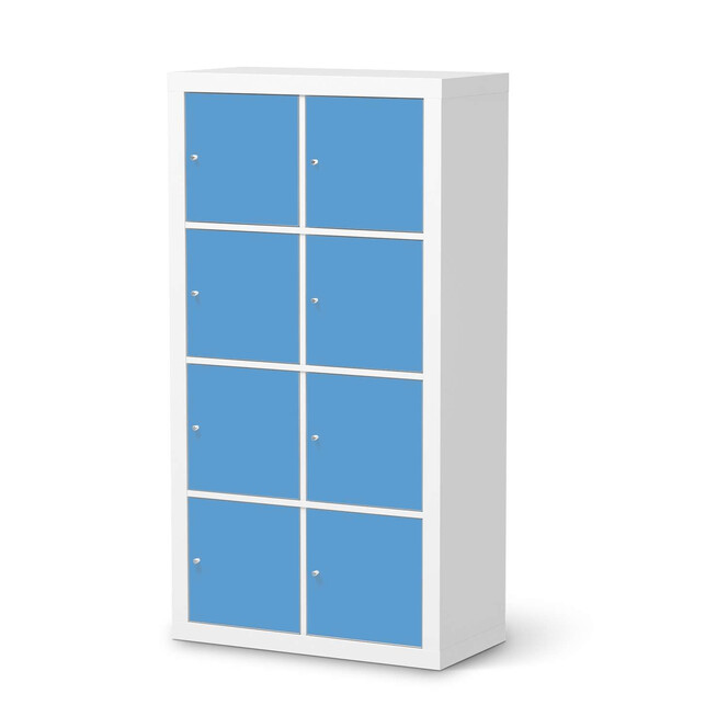 Folie IKEA Kallax Regal 8 Türen - Blau Light- Bild 1