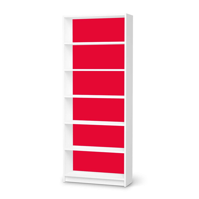 Klebefolie IKEA Billy Regal 6 Fächer - Rot Light- Bild 1