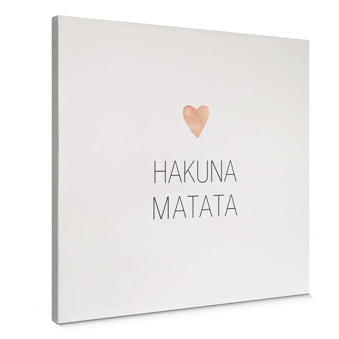 Leinwandbild Confetti & Cream - Hakuna Matata