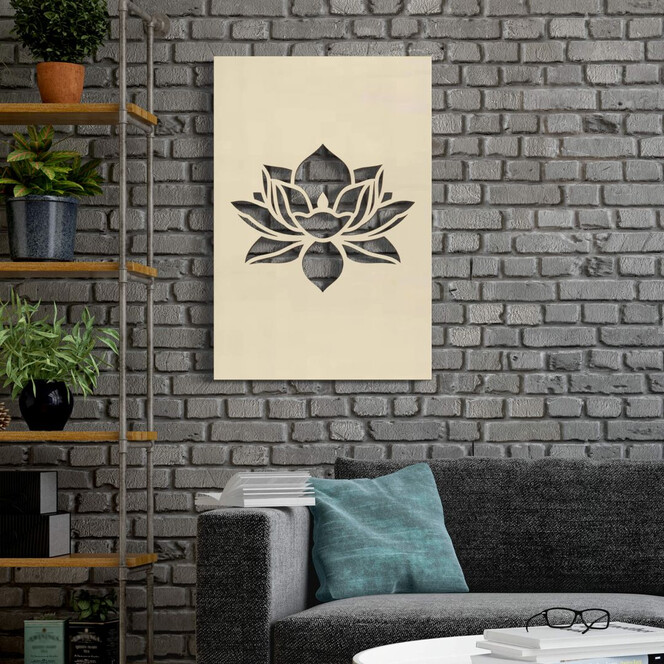 Holzkunst Pappel - Lotusblume