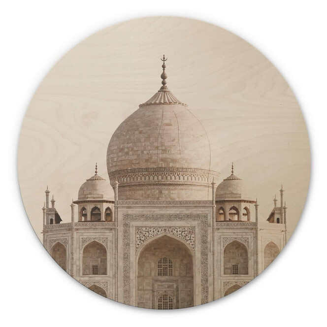 Holzbild Annie - Taj Mahal - Rund