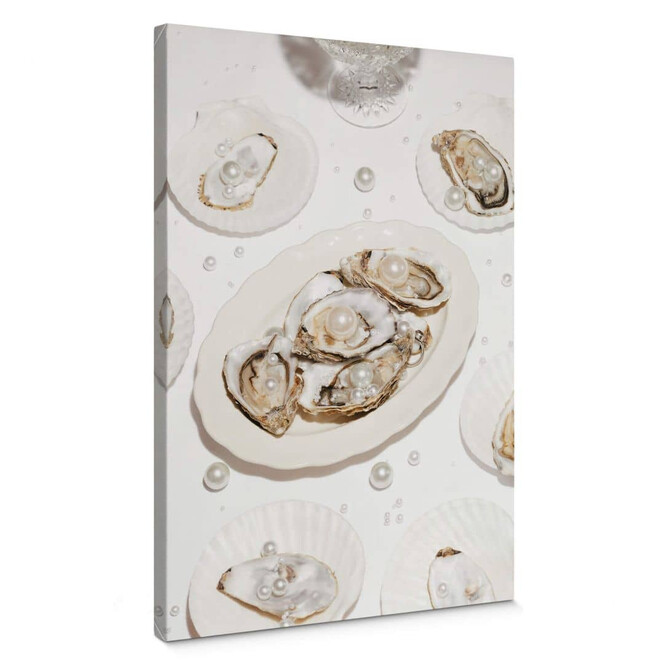 Leinwandbild 1X Studio - Austern mit Perlen
