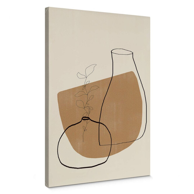 Leinwandbild The Miuus Studio - Abstrakte Vasen