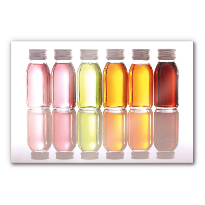 Acrylglasbild Oil Bottles