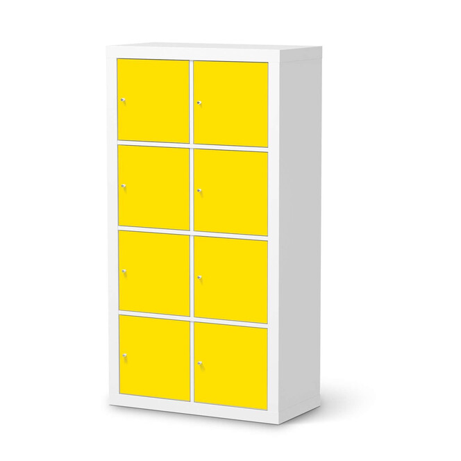 Klebefolie IKEA Expedit Regal 8 Türen - Gelb Dark- Bild 1