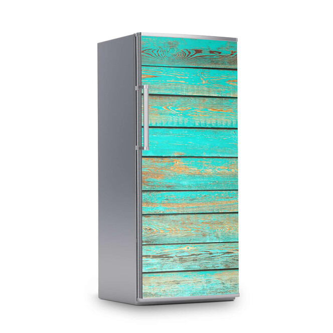 Kühlschrankfolie 60x150cm - Wooden Aqua- Bild 1