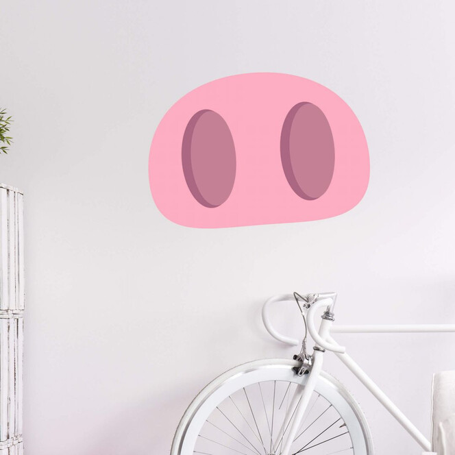 Wandtattoo Emoji Pig Nose