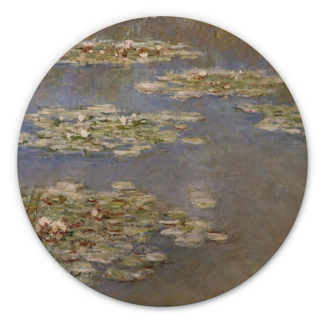Holzbild Monet - Seerosen 1905 - Rund
