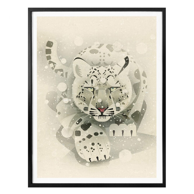 Poster Braun - Schneeleopard