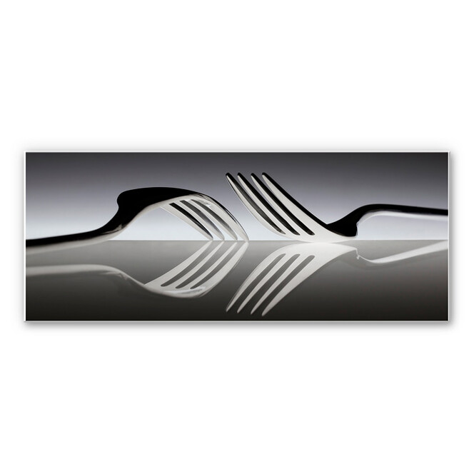 Wandbild De Kogel - Silverware Reflection - Panorama