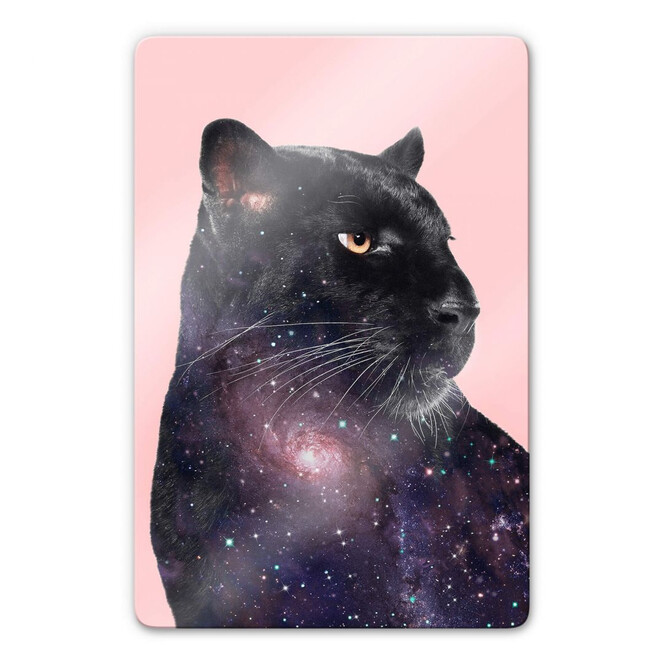 Glasbild Loose – Galaxy Panther