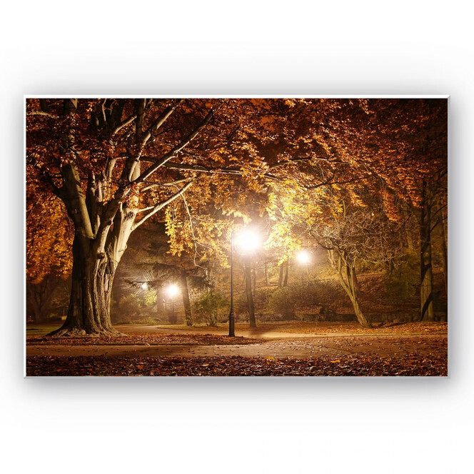Hartschaumbild Herbst im Park
