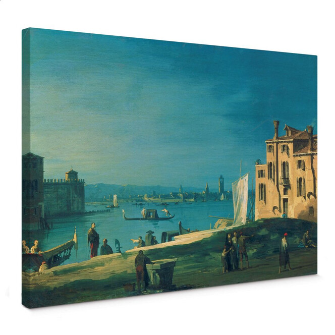 Leinwandbild Canaletto - Blick von San Pietro auf die Insel Murano